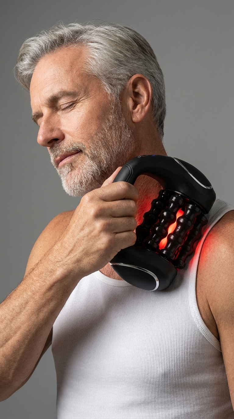 ALEAV RPM Mini™ — Rolling Percussive Massager for Neck, Shoulders & Back | 9 Speeds, Cordless